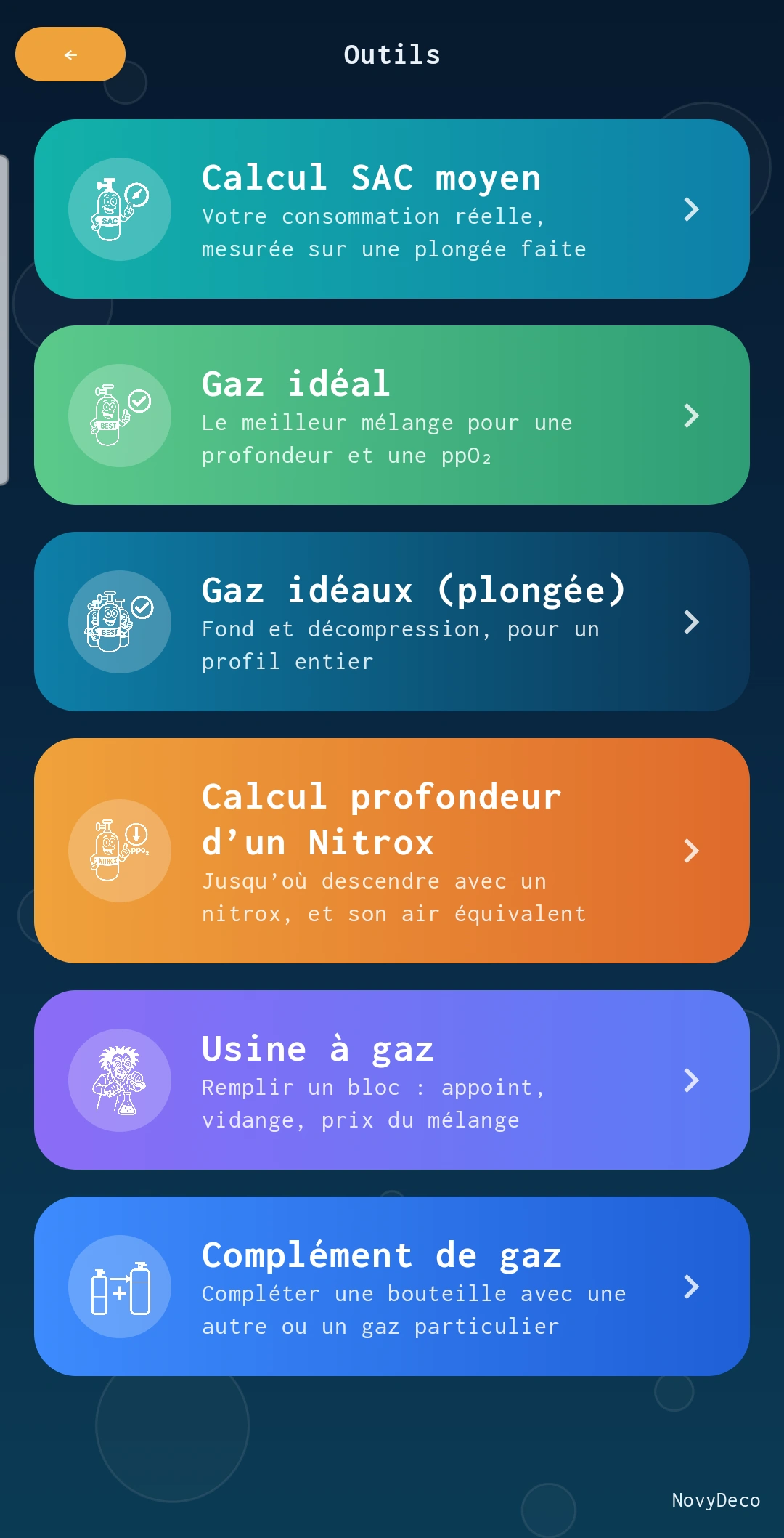Six outils